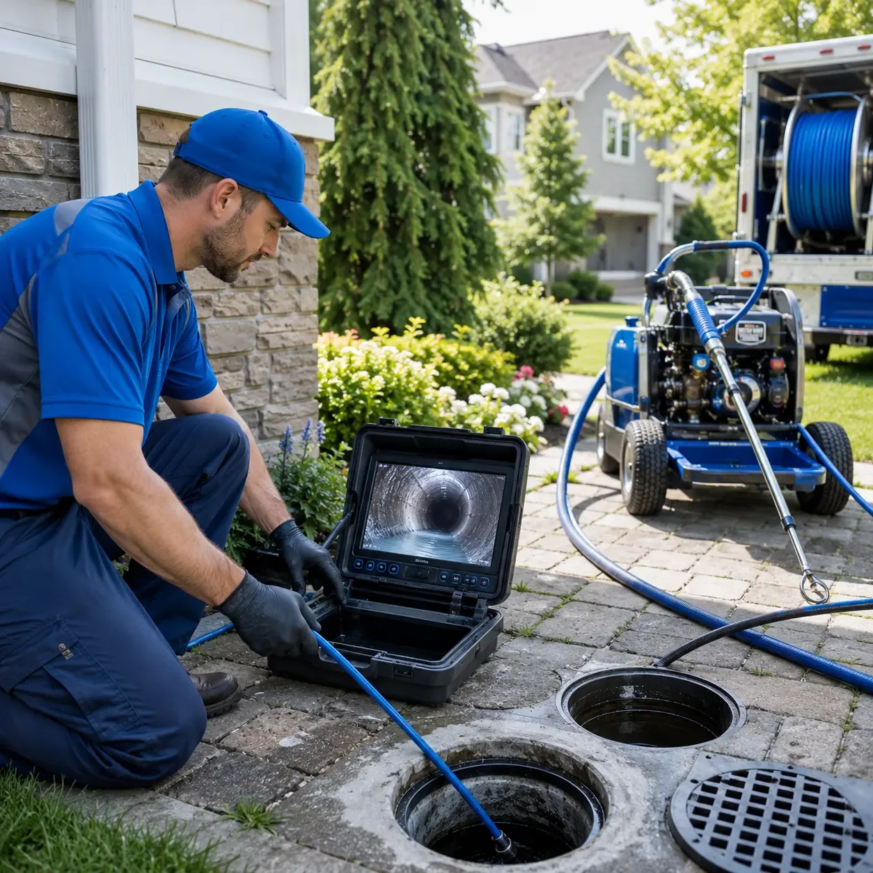 Outdoor drain cleaning professionals serving Centerport, NY